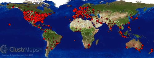 scott's ravings world clustermap